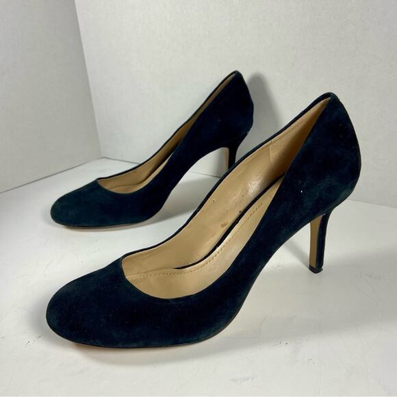 Vince Camuto Dark Suede Heels - Picture 1 of 10